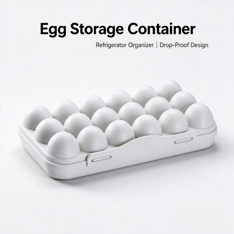 Food Storage With Dividers - Caixa de Armazenamento de Ovos de