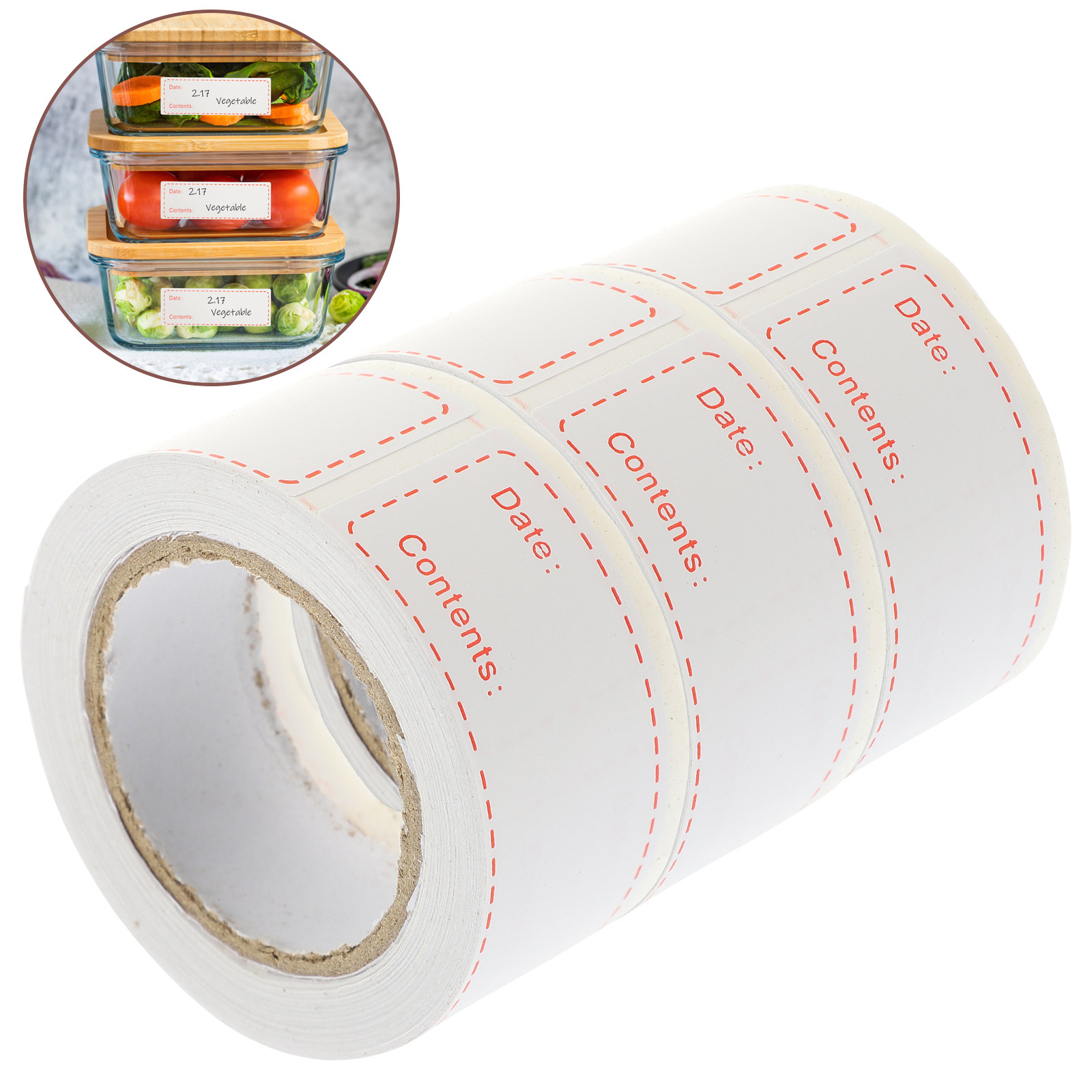 3 rolos de etiquetas adesivas  - Food Storage Labels avaliação e preço