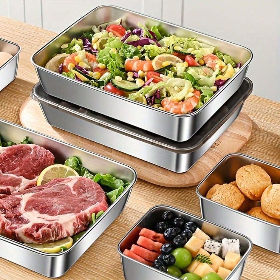 Conjunto de 5 recipientes de a - Food Storage Meals avaliação e preço