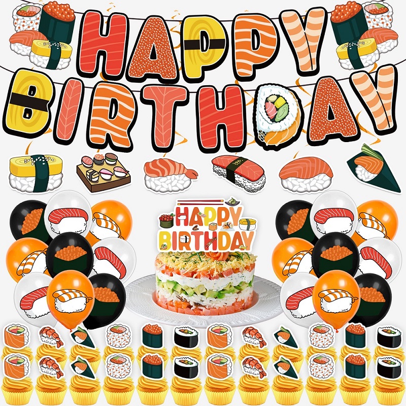 Toppers de bolo de sushi japon - Food Storage With Dividers avaliação e preço