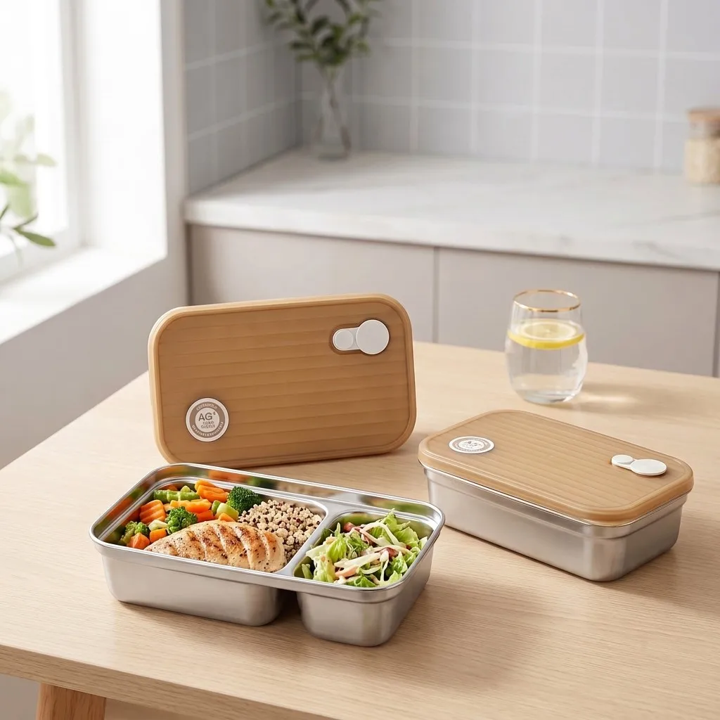 Caixa de lanche em aço inoxidá - Food Storage With Dividers avaliação e preço